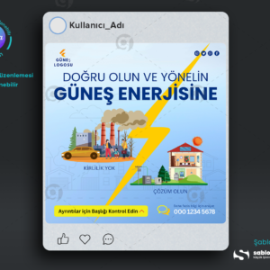 Güneş Enerjisi İçin Etkileyici Facebook Gönderi Tasarımları