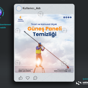 Güneş Paneli İçin Instagram Reklam Tasarımları