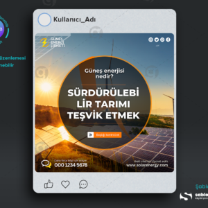 Güneş Paneli Reklamları İçin Etkili Grafik Şablonları