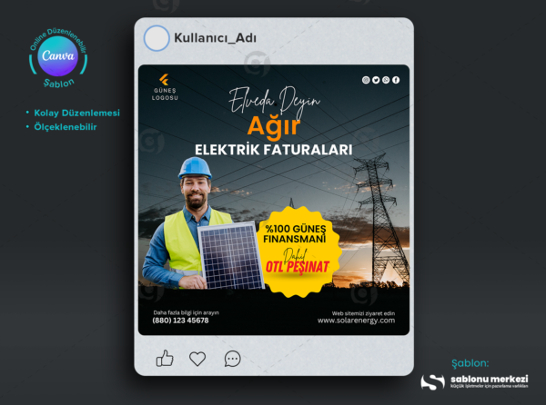 Instagram’da Güneş Paneli Pazarlaması İçin Kreatif Tasarımlar