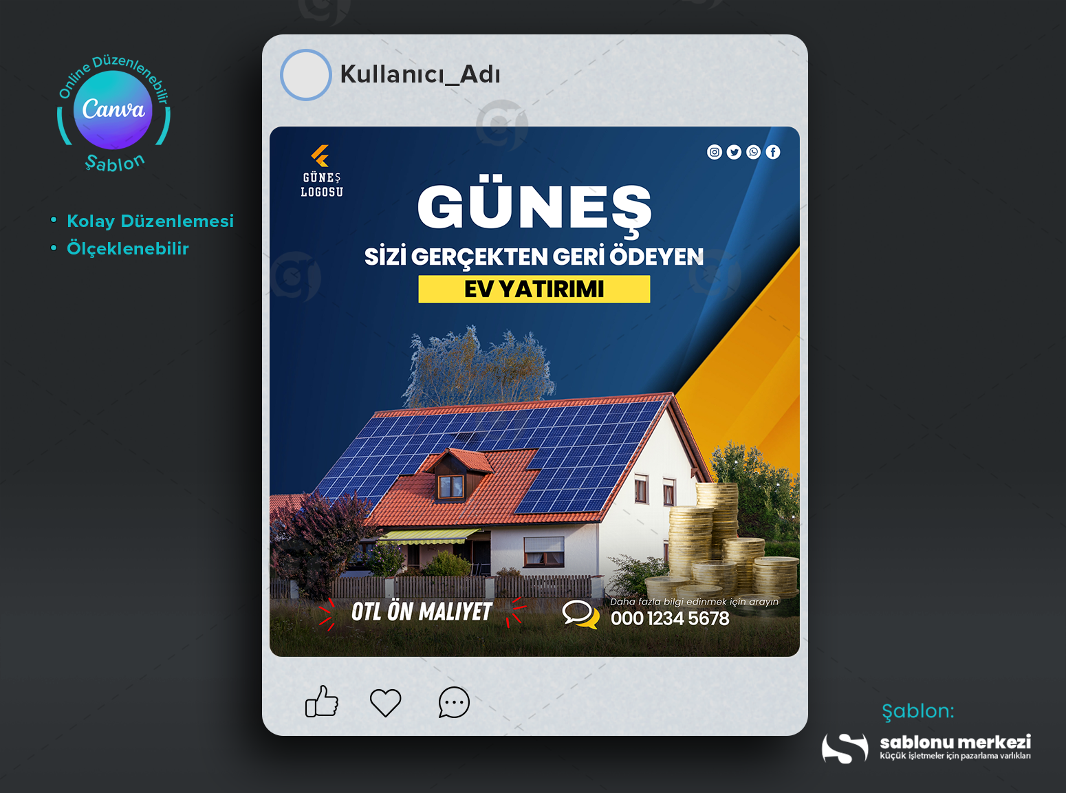 Fotovoltaik Reklamlar Icin Yaratici Sosyal Medya Gonderi Tasarimlari.png
