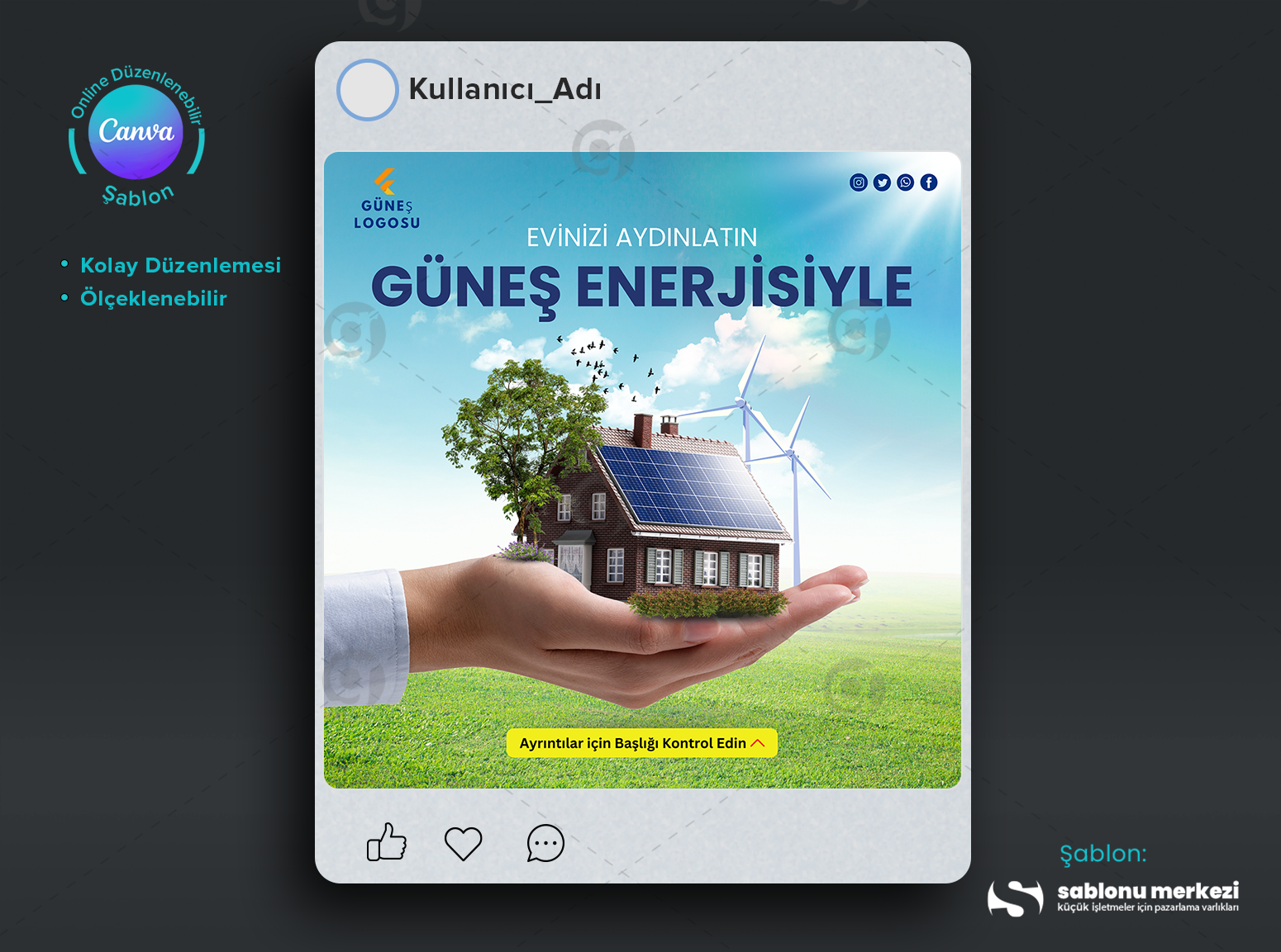 Gunes Enerjisi Sosyal Medya Pazarlama Gonderi Sablonlari.png