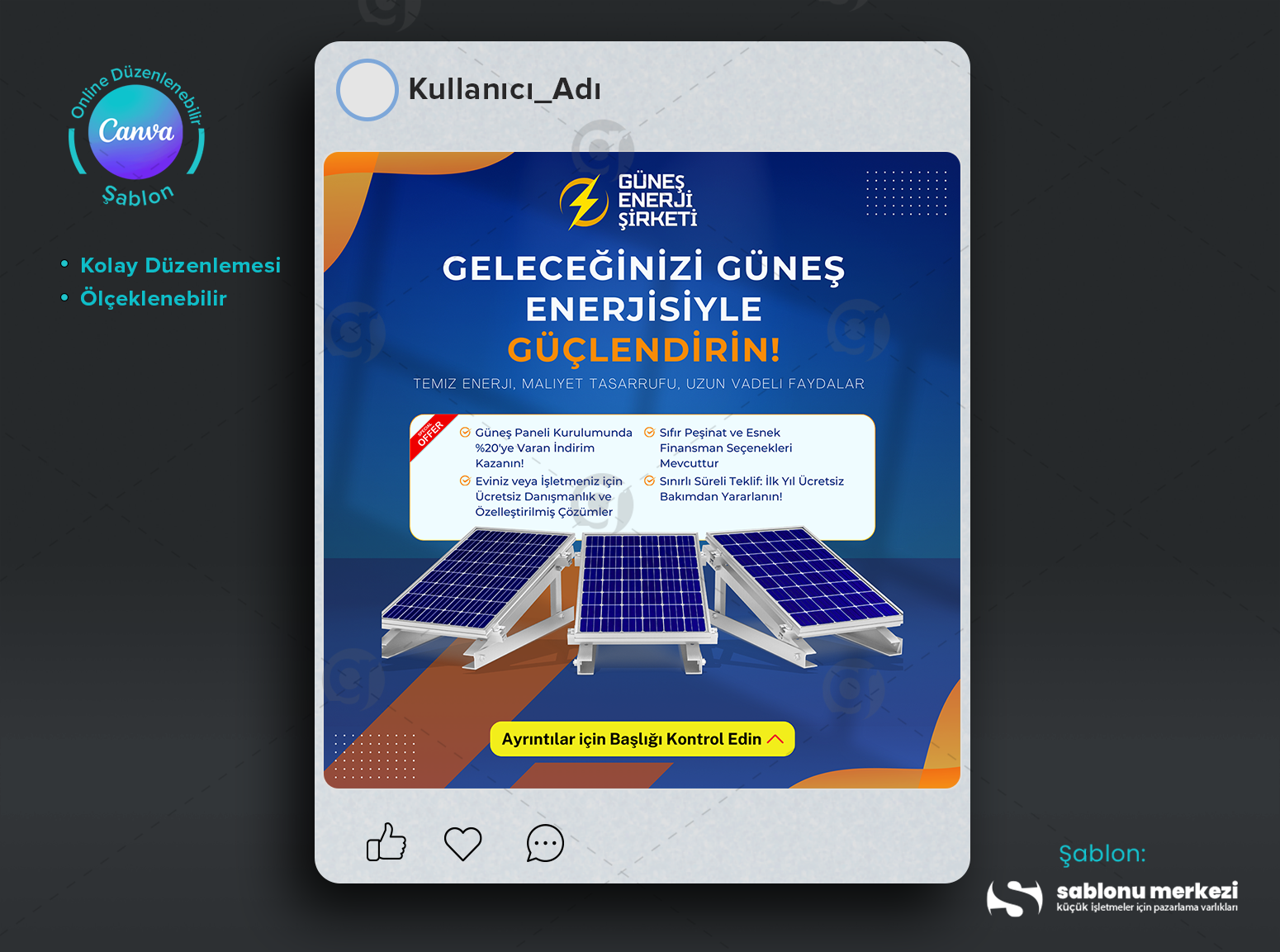 Gunes Enerjisi icin Kreatif Sosyal Medya Gonderileri.png