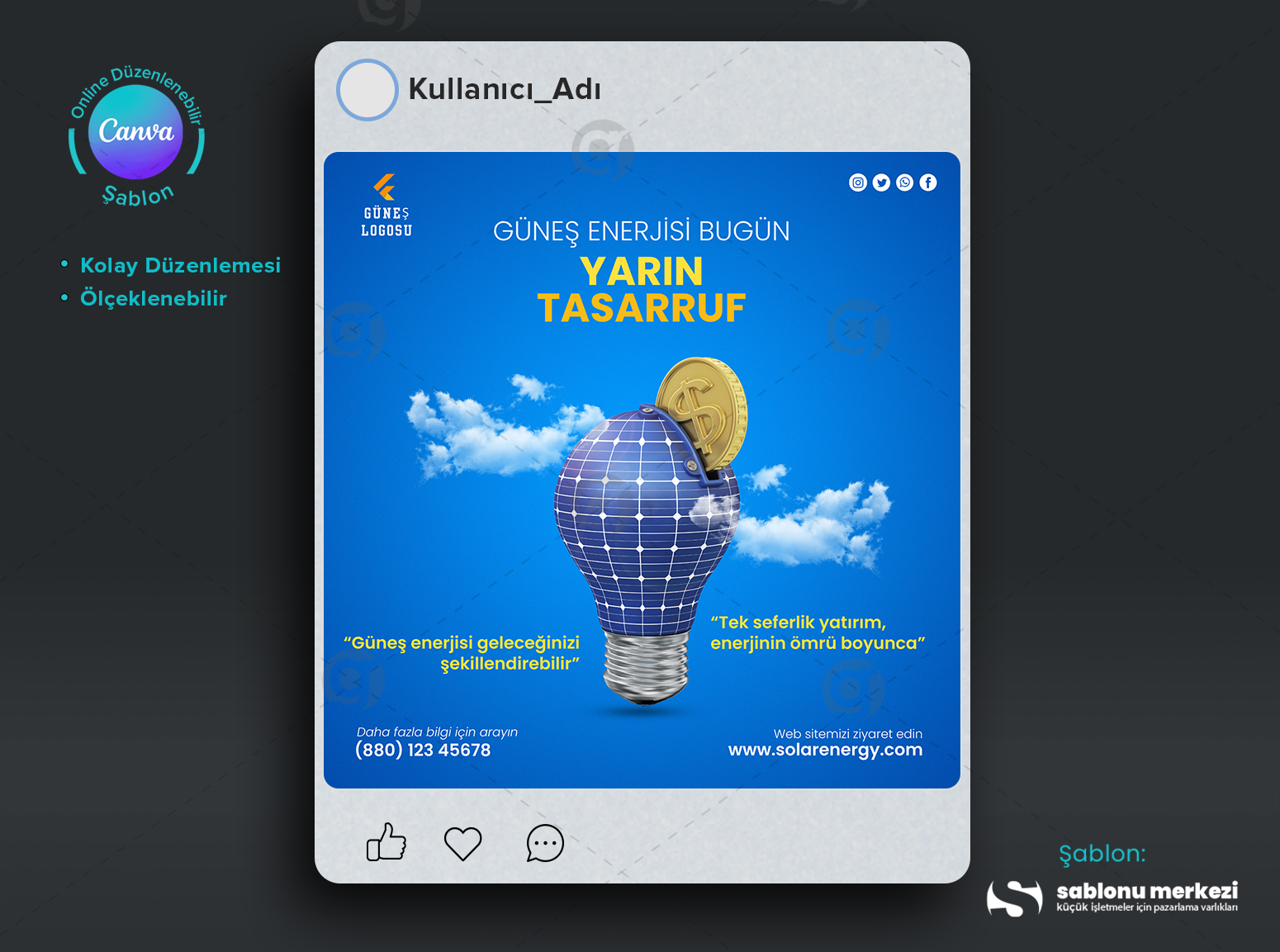 Gunes Paneli Icin Instagram Gonderi Tasarim Sablonlari.png
