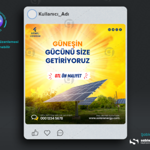 Gunes Paneli Icin Kreatif Sosyal Medya Gonderi Sablonlari.png