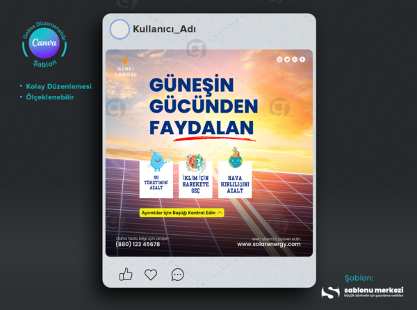 Gunes Paneli Reklam Gonderisi Icin Dijital Pazarlama Sablonlari.png
